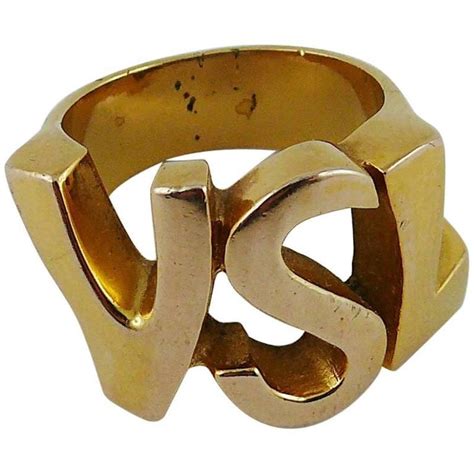 ysl ring logo|yves saint laurent jewellery.